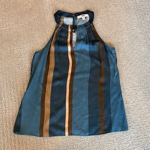 Striped Sleeveless Halter Top